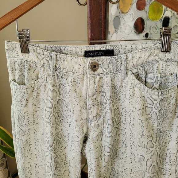 Marc Cain Snakeskin Print Jeans (Size N. 2) US 6 - Picture 4 of 10